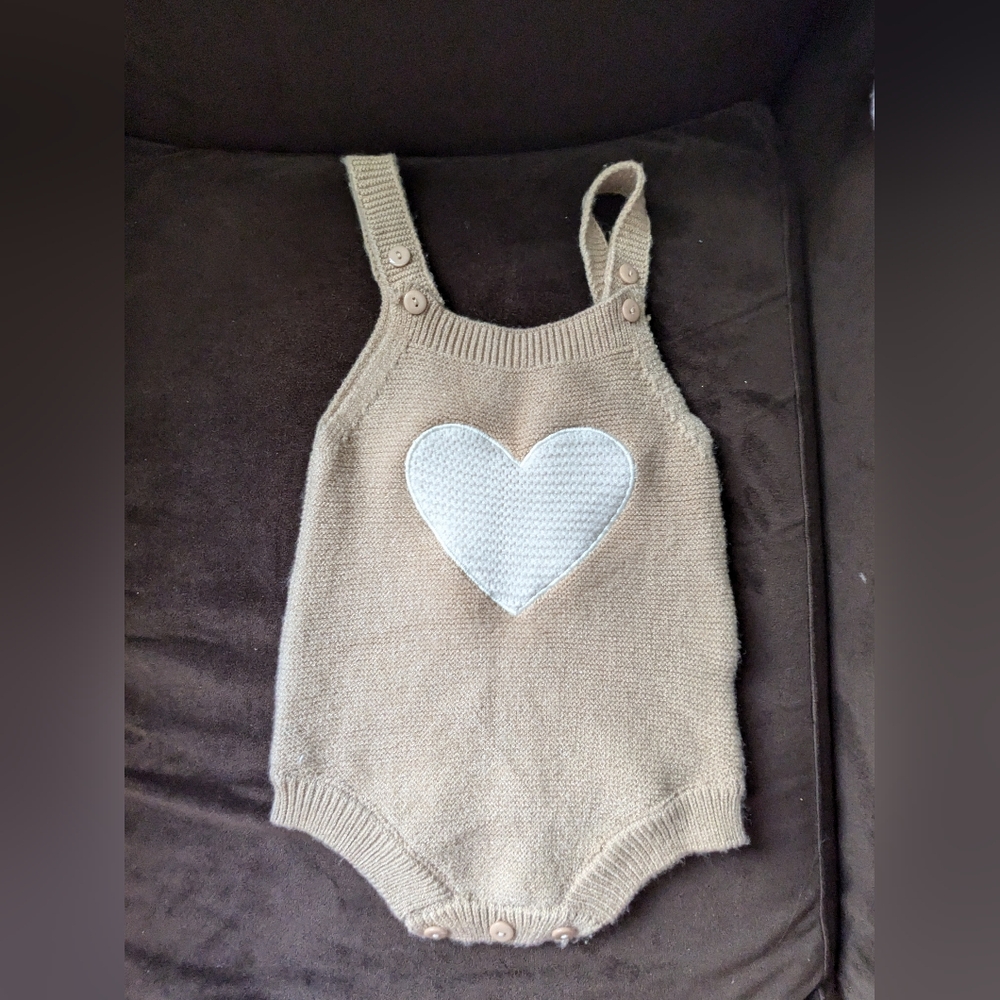 So'Dorable Crocheted Heart Romper